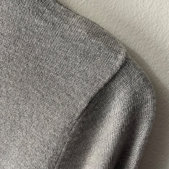 NWT Silver Metallic Cardigan Sweater size M - Picture 8 of 9